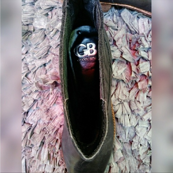 Gianni Bini Dark Brown Slip On Ankle Boots 8.5 - Picture 5 of 6